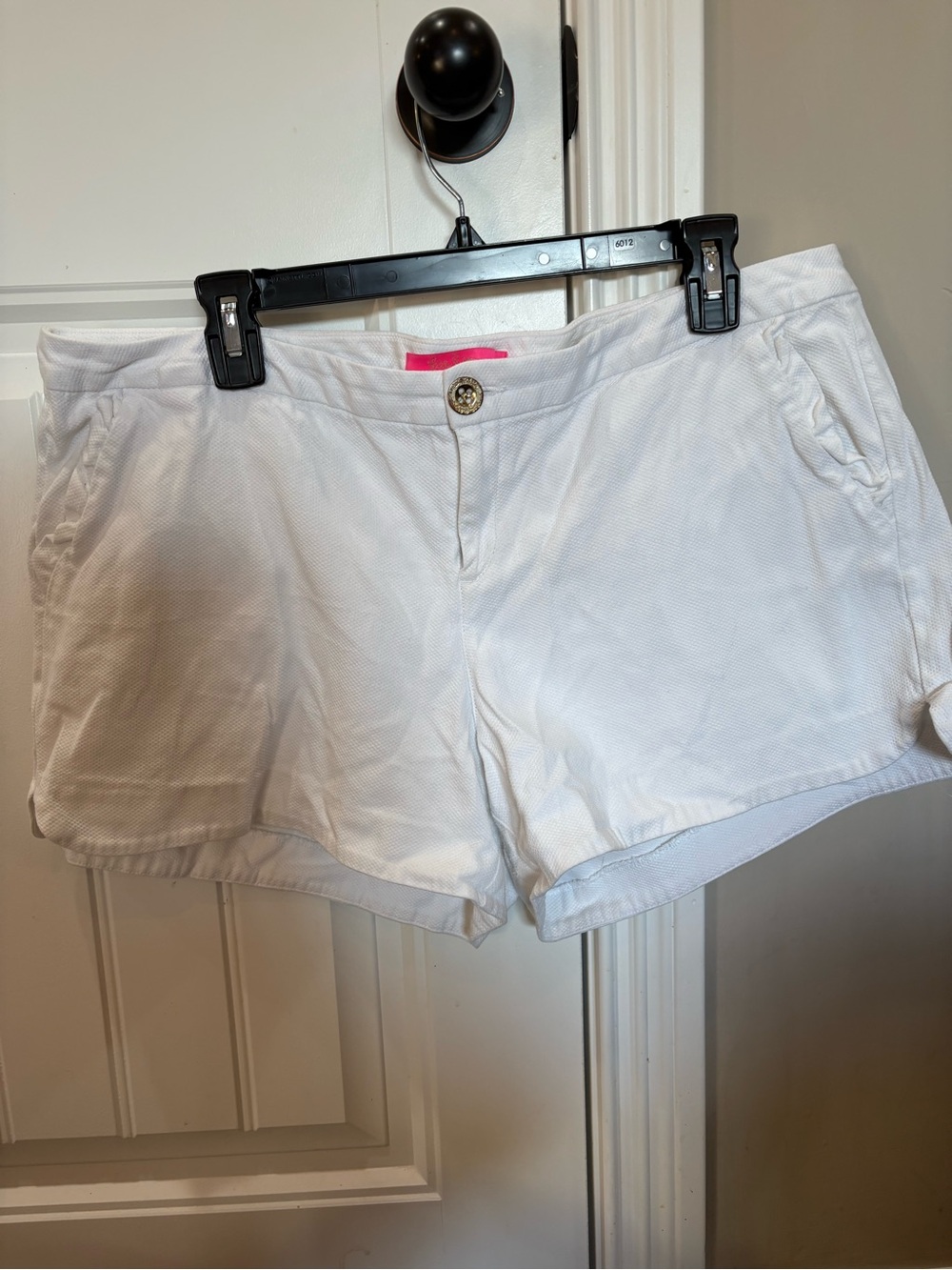 Lilly Pulitzer White Cotton Blend Bermuda Shorts